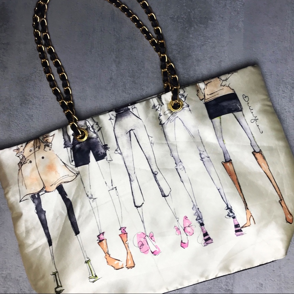 DSW Shoe Print Overnight Tote